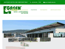 Tablet Screenshot of greenline-gartenbau.de